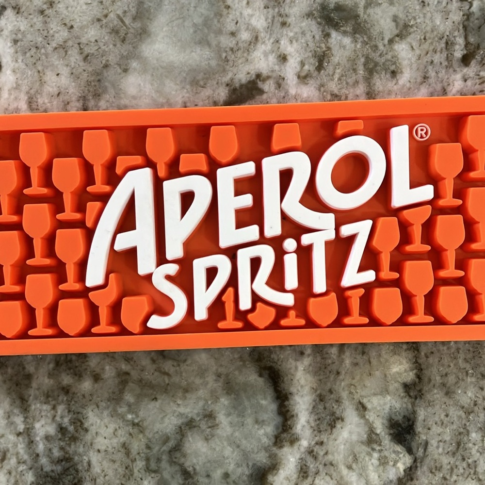 Aperol Spritz Rubber Bar Rail Mat - Picture 2 of 4